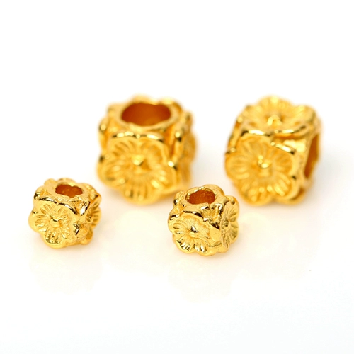 Квадратный браслет с одной бусиной, бусины, аксессуар, аксессуары, серебро 925 пробы, золото 24 карат