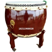 Cowhide drum Special drum Tsubaki drum Japanese taiko temple drum War drum Custom big drum Solid wood drum shelf
