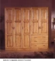 Tủ quần áo lớn năm cửa ba ngăn lớn Tất cả áo choàng gỗ bách gỗ Nội thất gỗ cứng Tủ dày Backboard Nhà máy trực tiếp tủ quần áo gỗ giá rẻ