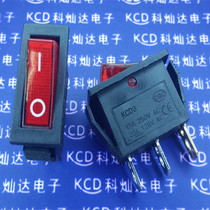 Thin boat switch KCD3-101N KCD2 Red 3 feet 2 gears with light 15A 250V
