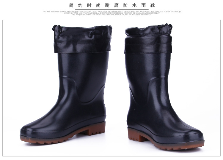 Chaussures - bottes caoutchouc homme pour hiver - semelle tendon - Ref 974654 Image 10