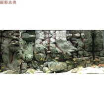 PU background board 3D three-dimensional aquarium three lakes fresh water fish tank climbing pet box rainforest landscaping home hotel decoration