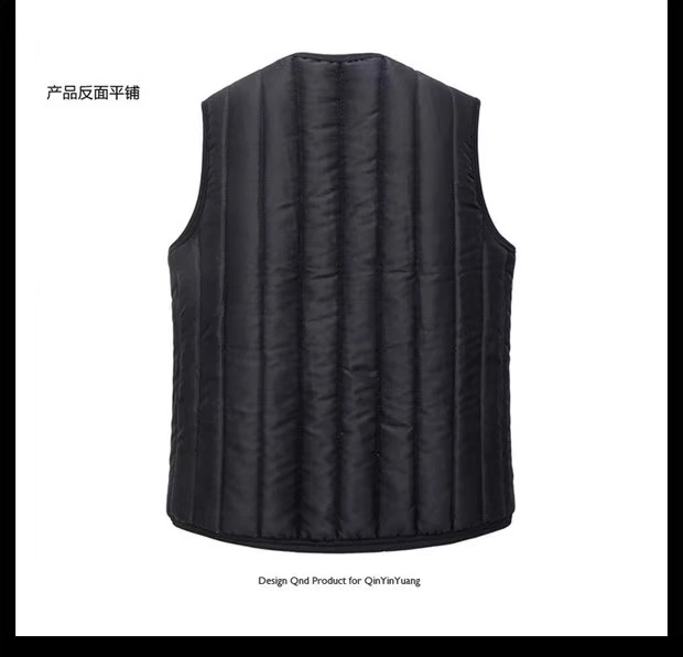 Áo vest nam trung niên 2015 cộng với nhung dày ấm len lót vest vest cũ không tay áo khoác nam khoác vest nữ