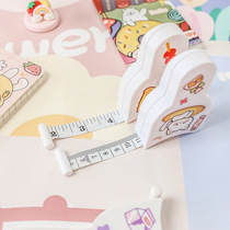 Circumference ruler household measuring three-circle ruler fitness weight-loss ruler students carry tape measure automatically shrink soft tape