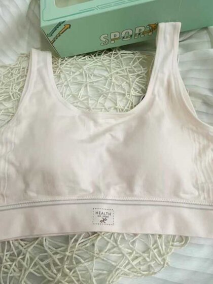 海蓝乐章无痕速干少女文胸女童发育期透气内衣背心初中高中小学生