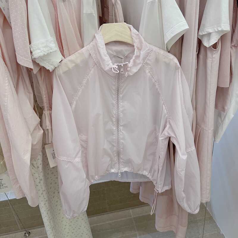 Omelette Egg Roll Korean Style Summer Sweet Style Light and Loose Long-Sleeved Sun Protection Jacket 6245