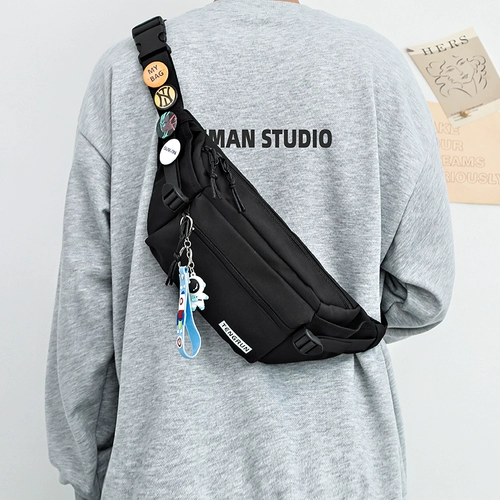 Сумка через плечо, мужская нагрудная сумка, поясная сумка, спортивная небольшая сумка, трендовая сумка на одно плечо для отдыха