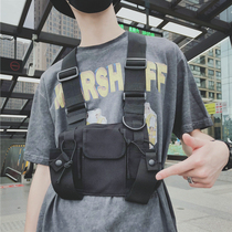 Trendy brand personality versatile chest bag mens outdoor tactical bag functional vest bag street trend multi-functional vest bag women