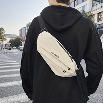 Crossbody bag mens sports cycling bag Japanese trendy brand ins small shoulder bag womens casual chest bag student waist bag shoulder bag