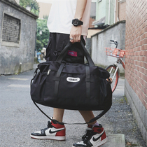 Travel bag Mens Tide Brand Street Fashion Hand bag Large Capacity Travel Duffle Bag Short Travel Single Shoulder shoulder bag