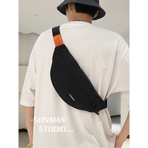 Chest bag mens Japanese casual crossbody bag new student small backpack sports shoulder bag versatile trendy brand waist bag shoulder bag