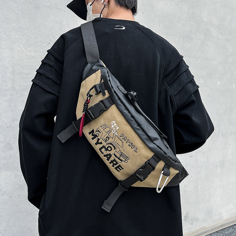 Fashion brand workwear chest bag sports crossbody bag