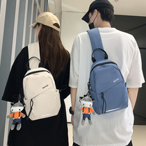 Mens chest bag crossbody bag fashion brand shoulder bag casual Japanese shoulder bag boys street sports shoulder bag