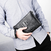 Crocodile Stripes Men Long Purse Mens Handbag Fashion Classic Business Hands Bag Letter Enveloping Youth Zipper Big Tide