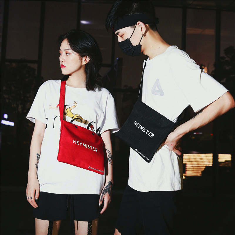 Postman Bag Earth Cool Bag Trampoline Hip Hop Sports Casual Dead Flying Bag Canvas Single Shoulder Bag Male Perak Satchel Satchel Students