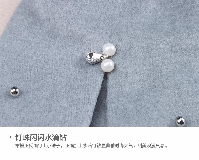 Jupe fillette MORSAISTAR en mélange - Ref 2048905 Image 43