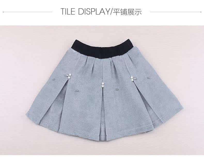 Jupe fillette MORSAISTAR en mélange - Ref 2048905 Image 40