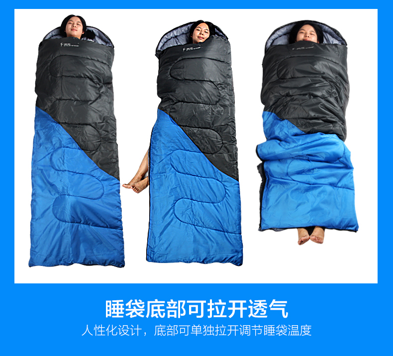 Túi ngủ Fei Tuo ngoài trời ấm áp dành cho người lớn mùa thu và mùa đông nghỉ trưa dày mùa đông trong nhà cắm trại bốn mùa túi ngủ túi ngủ cho be