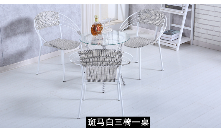 Ban công bảng và ghế wicker ghế ba mảnh đồ nội thất phòng khách kết hợp ngoài trời vườn giải trí mây ghế bàn cà phê năm mảnh