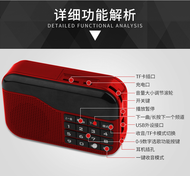 Newman N63 thẻ radio cầm tay mini loa mp3 máy nghe nhạc FM radio - Máy nghe nhạc mp3 	máy nghe nhạc fiio m11	