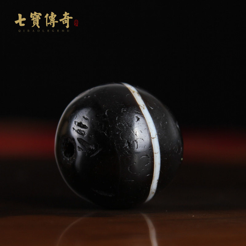 西藏至纯老矿天珠九眼三眼天然朱砂天珠藏传佛教收藏天珠