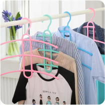 Three-layer non-slip plastic clothes rack fishbone type multi-layer clothes rack Wardrobe hanger clothes rack