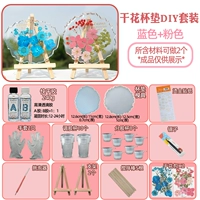 Материал сухой цветочной монеты упаковка B2-Blue+Powder