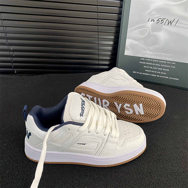 Korean Style Niche White and Blue Loafers for Women ins Trendy 2026 Spring New Student Versatile Sports Casual Sneakers Korean Style Niche White and Blue Loafers for Women ins Trendy 2026 Spring New Student Versatile Sports Casual Sneakers