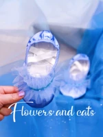 Ботинки с бриллиантовыми танцами из синего поражения