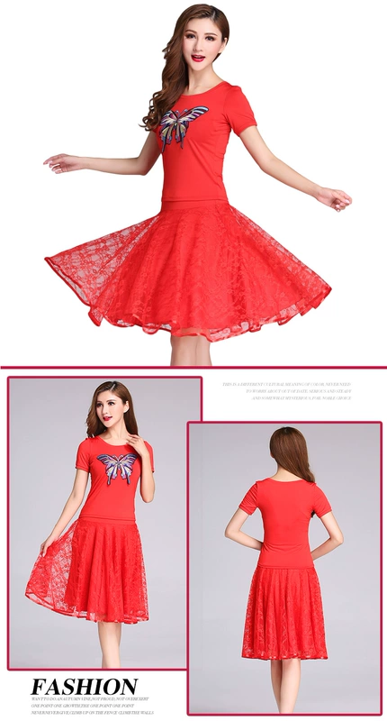 Yang Liping Square Dance Dance Trang phục Mới Set Hầu hết Váy 2018 Quần áo khiêu vũ Mùa hè Nữ biểu diễn Trung cổ - Khiêu vũ / Thể dục nhịp điệu / Thể dục dụng cụ giày ballet mũi cứng