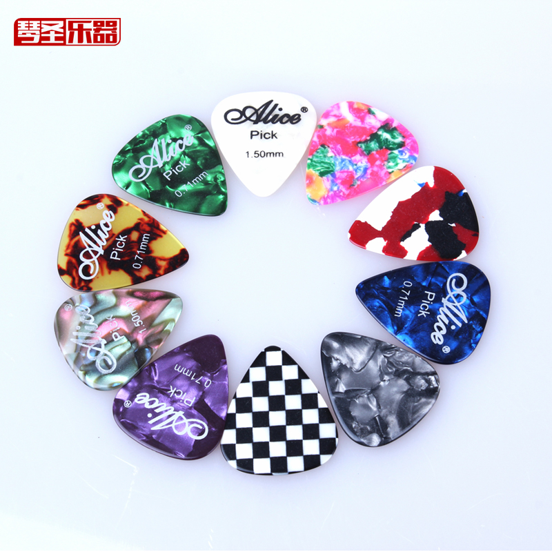 Alice celluloid pick classical folk guitar electric bass ukulele right hand finger plucked string