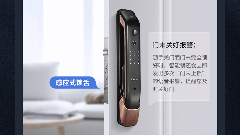 凯迪仕 K20 Pro智能锁 带室内屏 可视猫眼 实时视频对讲 图13