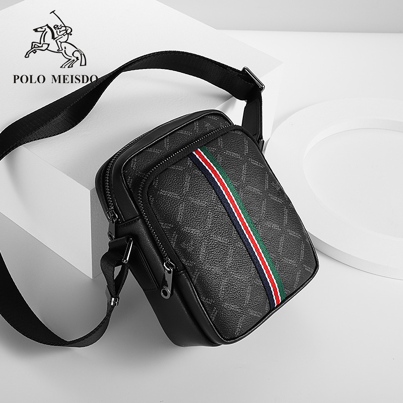 British Paul Men's Shoulder Bag Leather 2021 New Men's Bag Brand Small Backpack Summer Cross-Body Bag Men's Tide