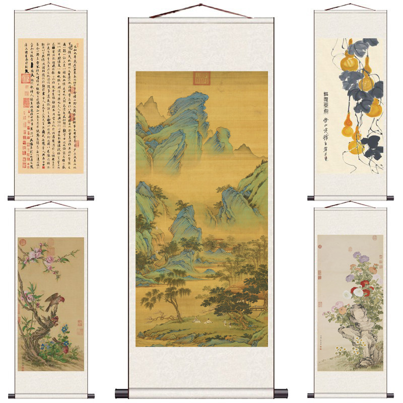 王羲之の蘭閣集序（蘭閣序） - 中国絵画、書道、装飾画、巻物、手巻物、リビングルーム/寝室に掛けるための絵画コア。