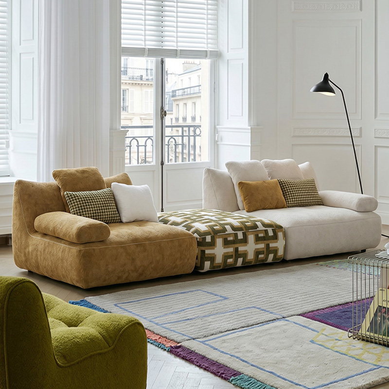 Foshan Furniture High-End Fabric Sofa Corner Set for Large Flat Apartments, Old Money Style Living Room, Simple Modern Design Sofa Foshan Furniture High-End Fabric Sofa Corner Set for Large Flat Apartments, Old Money Style Living Room, Simple Modern Design Sofa