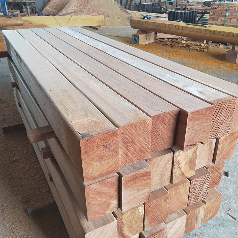 Anti-corrosion wood log wood square solid wood outdoor wood pineapple lattice plate column beam ancient building round wood cylindrical wood strip