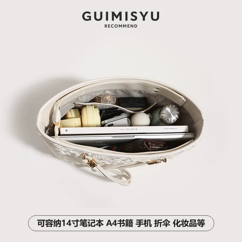 Shoulder bag, capacious handheld one-shoulder bag, underarm bag