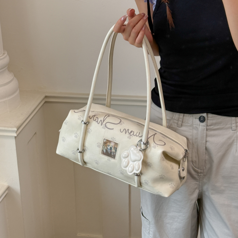 Korean-Style Dopamine Tote Bag for Women, Large Capacity Commuter Underarm Baguette Bag, Niche Pet Photo Frame Shoulder Bag Korean-Style Dopamine Tote Bag for Women, Large Capacity Commuter Underarm Baguette Bag, Niche Pet Photo Frame Shoulder Bag