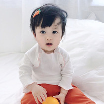 Girl base shirt baby coat baby coat outside baby wear foreign T-shirt little girl high spring thin cotton long sleeve t