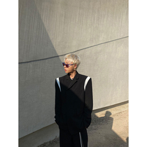 (N A)Casual suit mens spring and autumn Korean version of the trend ins Ruffian handsome suit stitching jacket new loose trend