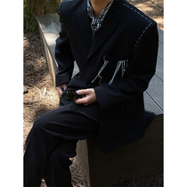 (N A)ins new ruffian handsome tassel suit casual trend net red blazer male design niche