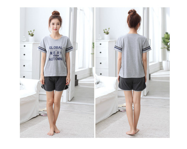 Pyjama mixte en Coton à manche courte - Ref 3005860 Image 23