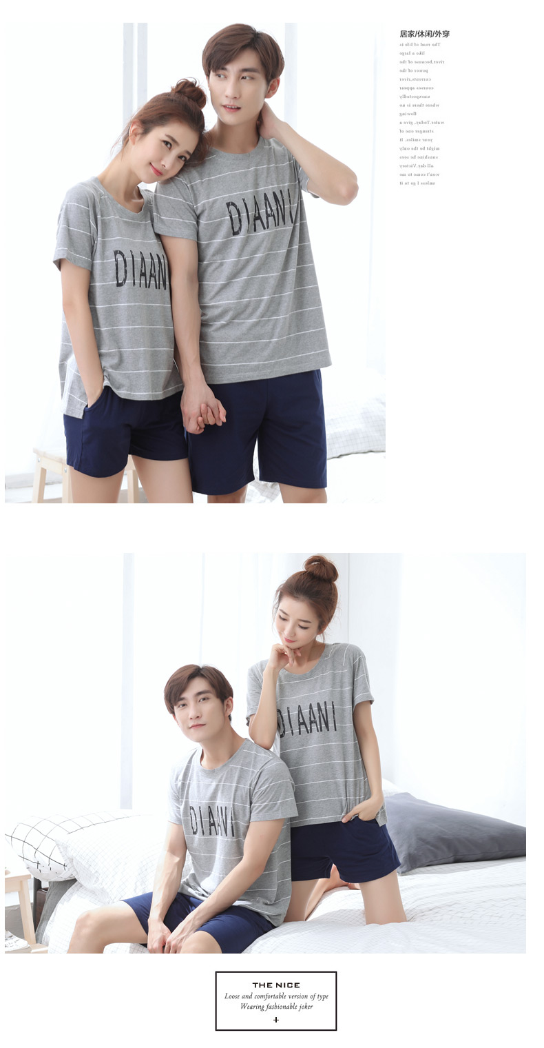 Pyjama mixte en Coton à manche courte - Ref 3005860 Image 12