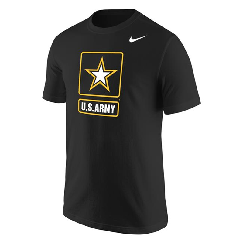 NIKE Nike military series printed barrel woven cotton T-shirt cultural shirt US Army ARMY USMC USAF