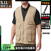 American 5 11 new light tactical vest 80034 outdoor multi-pocket photography Fast Tac vest 511 fishing