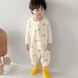 Детский бандаж пупочный для сна, хлопковый стеганый демисезонный спальный мешок