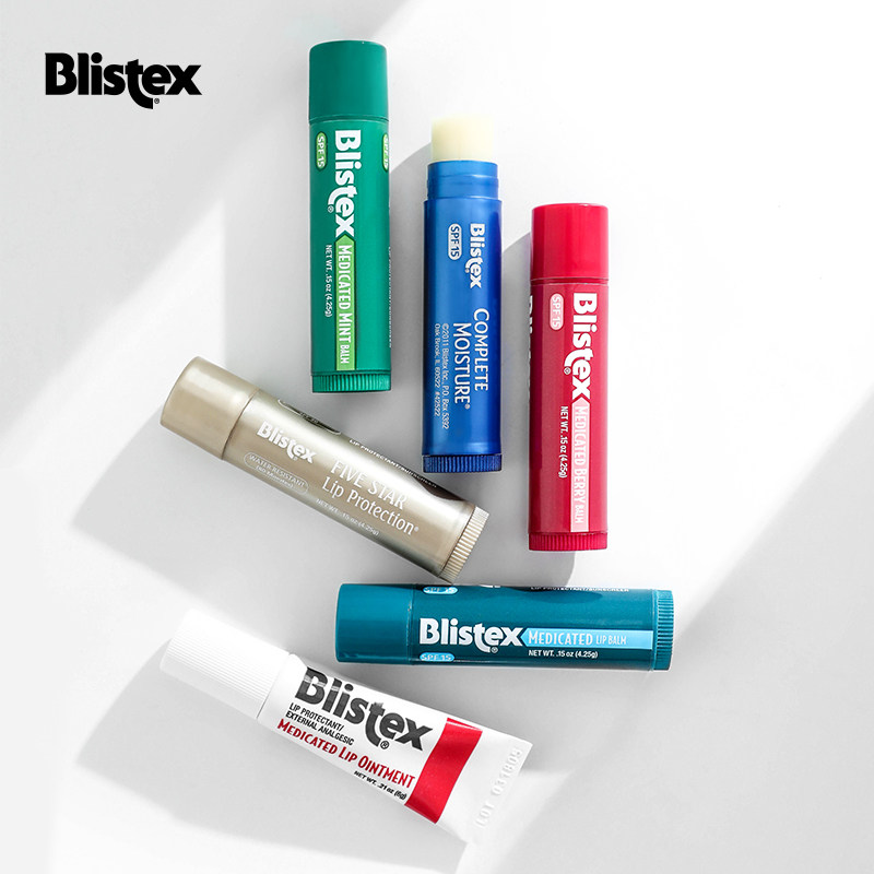 American Blistex Belip Small Blue Jar Bottle Co-Brand Moisturizing Moisturizing Moisturizing Male And Female Student Lipstick