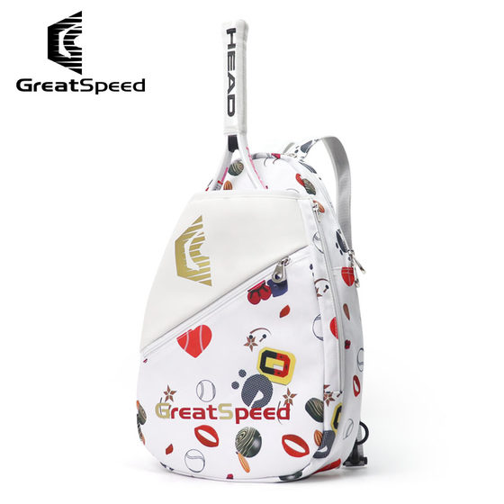 포 그랜드 슬램 GreatSpeed ​​​​테니스 가방 배드민턴 가방 싱글 숄더 백팩 크로스 바디 백 어린이 및 청소년 백팩