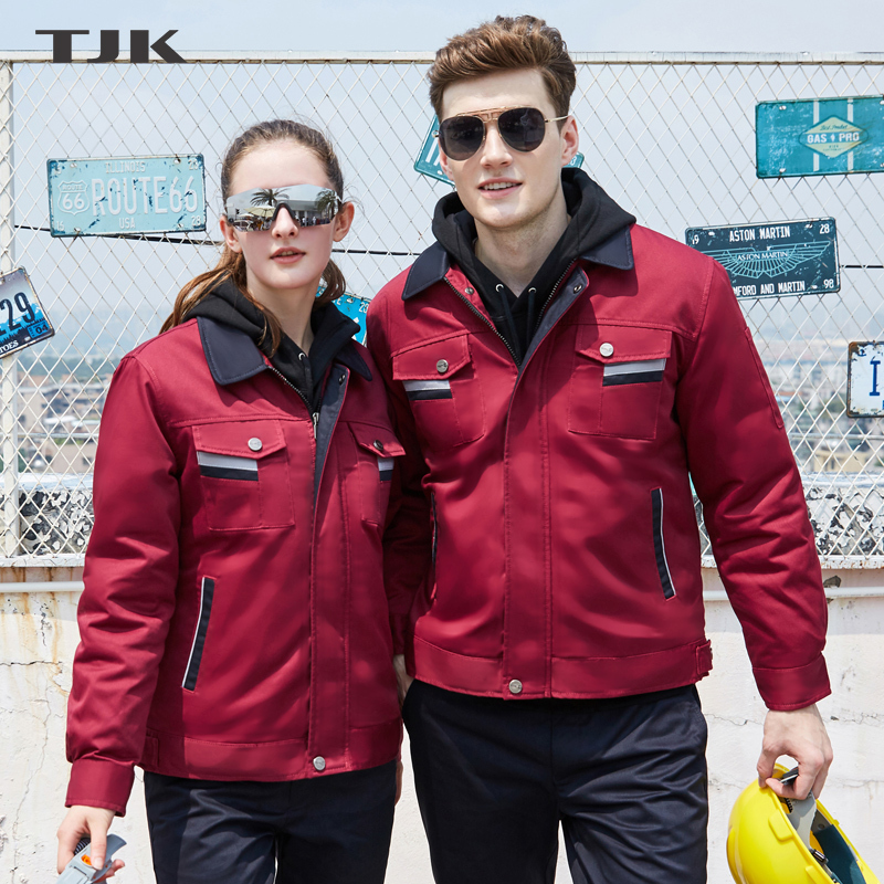 Tuojikai Workwear Cotton Jacket for Men, Winter Thickened Labor Protection Clothing, Detachable Inner Liner Coat Tuojikai Workwear Cotton Jacket for Men, Winter Thickened Labor Protection Clothing, Detachable Inner Liner Coat