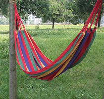 Outdoor Camping Leisure Indoor Double Adult Swing Hammock Canvas thickened and widened hammock Special offer